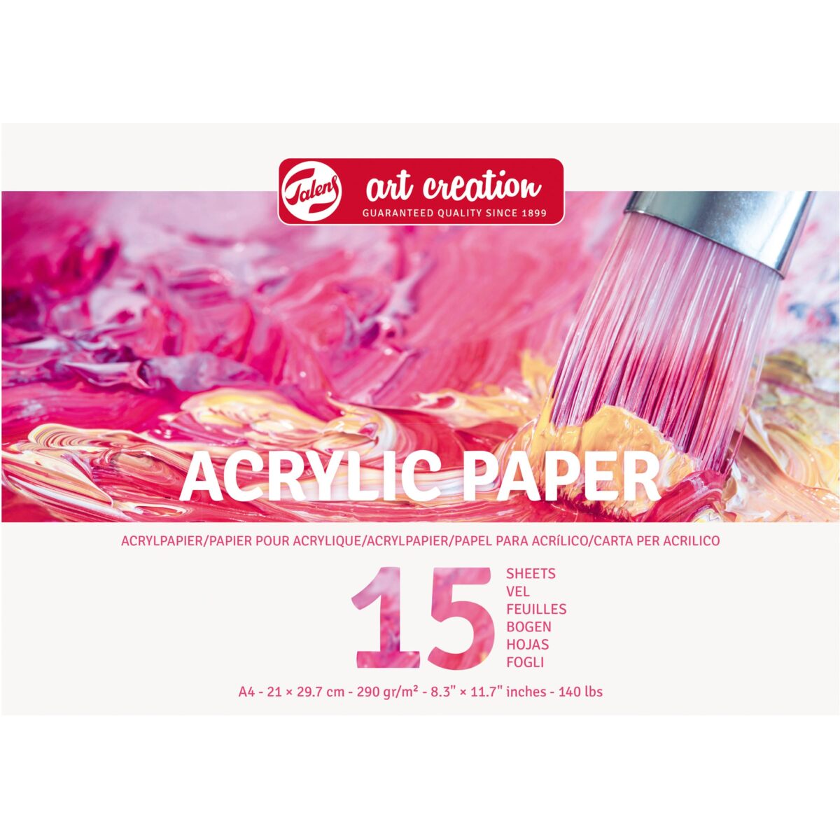 TALENS Acrylicpapier 9316002M A4, 15 Blatt, 290 g/qm – Hochwertig & günstig bei ShopDeca