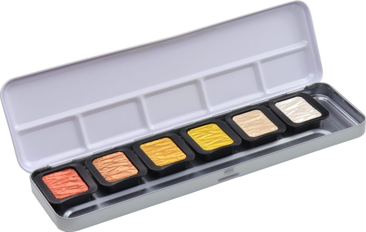 TALENS Perlglanzfarbe Finetec Box F0600 Essentials Metals 6 Farben – Hochwertig & günstig bei ShopDeca