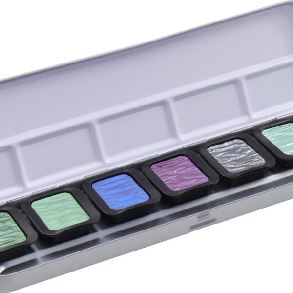 TALENS Perlglanzfarbe Finetec Box F0602 Essentials Cool 6 Farben