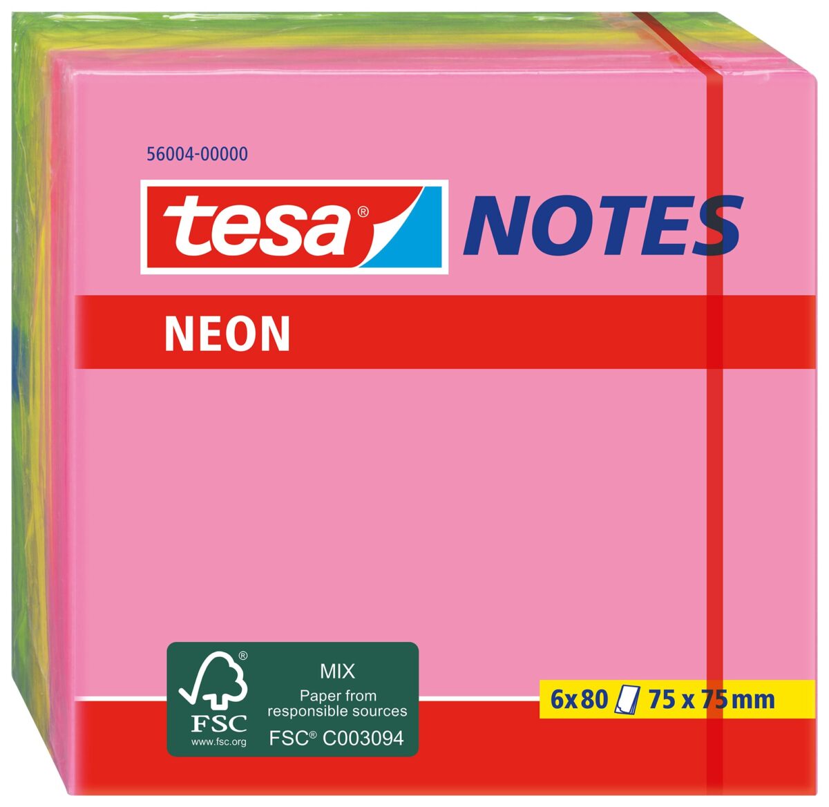 TESA Neon Notes 75x75mm 560040000 3 Farben ass. 6x80 Blatt – Hochwertig & günstig bei ShopDeca