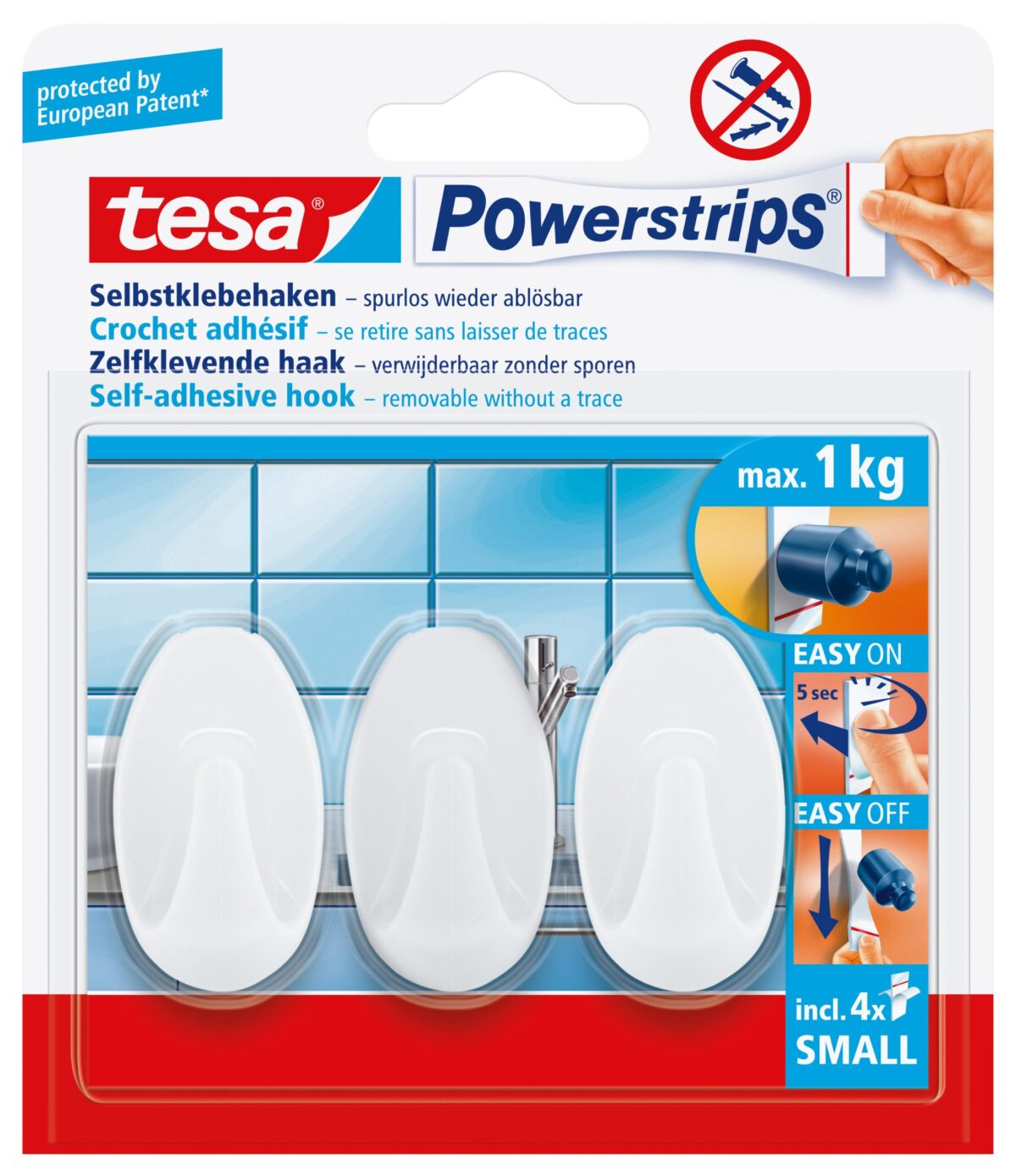 TESA Powerstrips Haken L 575330001 weiss – Hochwertig & günstig bei ShopDeca