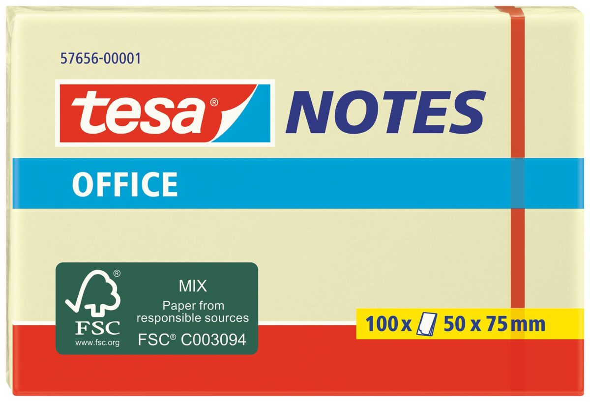 TESA Office Notes 50x75mm 576560000 gelb 100 Blatt – Hochwertig & günstig bei ShopDeca