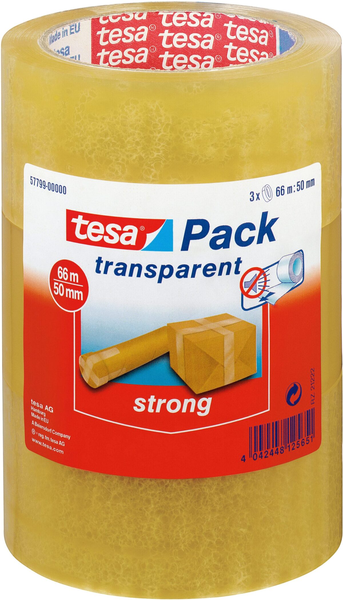 TESA Verpackungsband 50mmx66m 577990000 transparent 3 Stück – Hochwertig & günstig bei ShopDeca