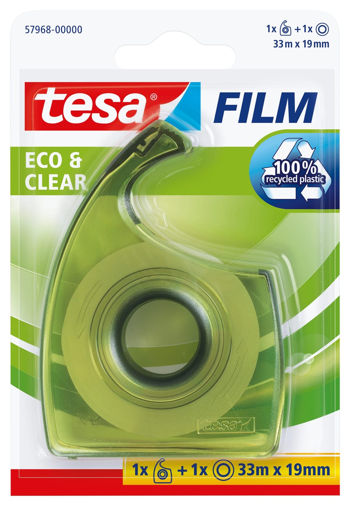 TESA Handabroller EasyCut Blister 579680000 grün, inkl. 1 Rolle 19mmx33m – Hochwertig & günstig bei ShopDeca