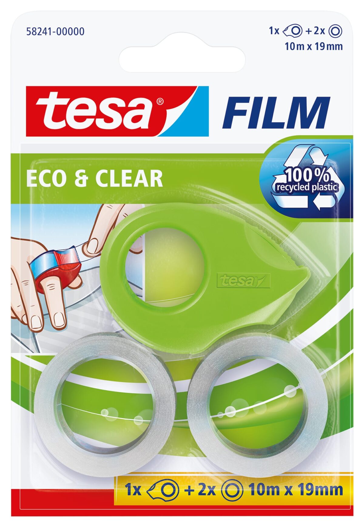 TESA Tape eco & clear Mini 19mmx10m 582410000 grün 2 Stück – Hochwertig & günstig bei ShopDeca