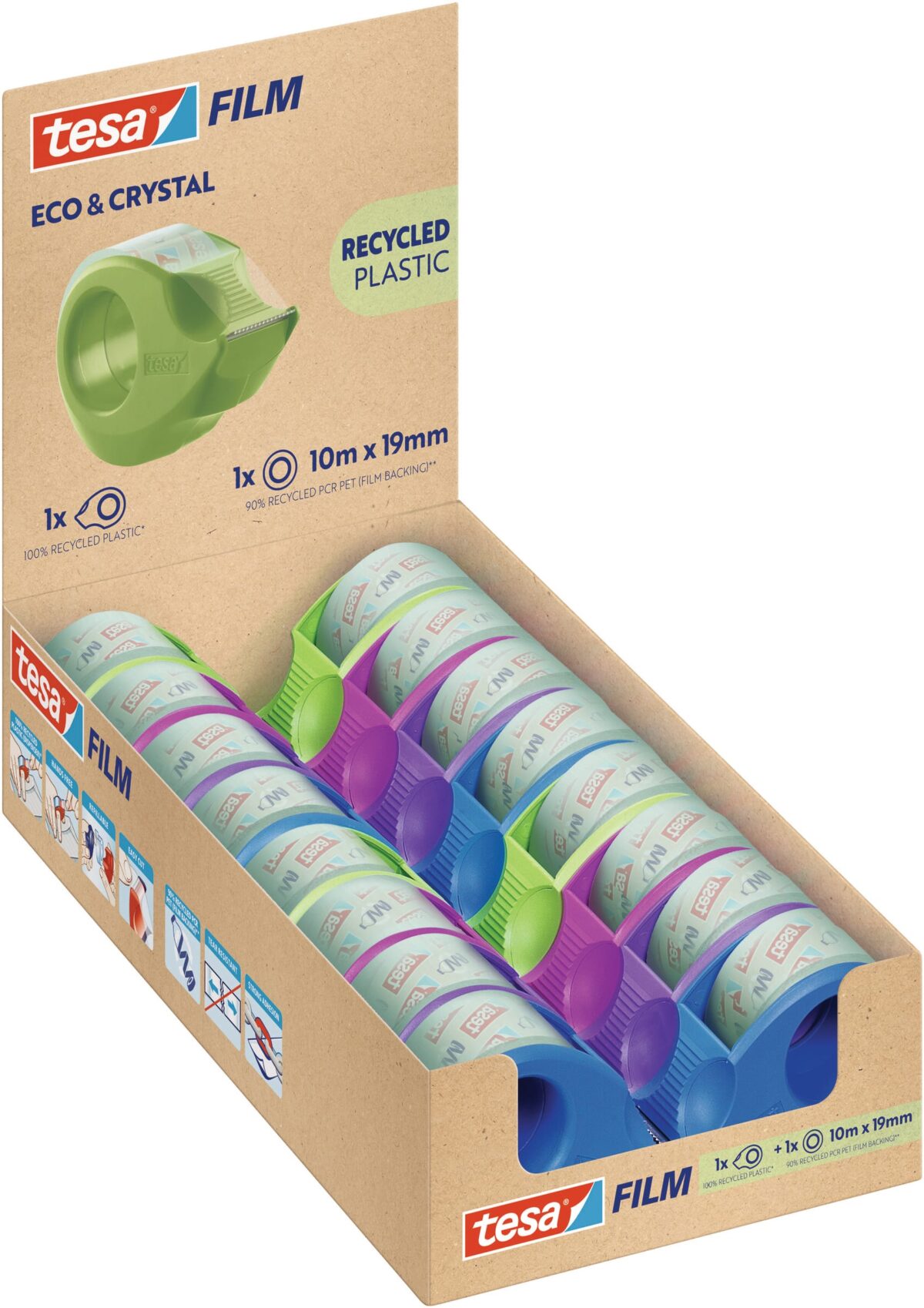 TESA Tesafilm eco&crystal 10mx19mm 59039-00000 Klebebandabroller 16 Stück – Hochwertig & günstig bei ShopDeca