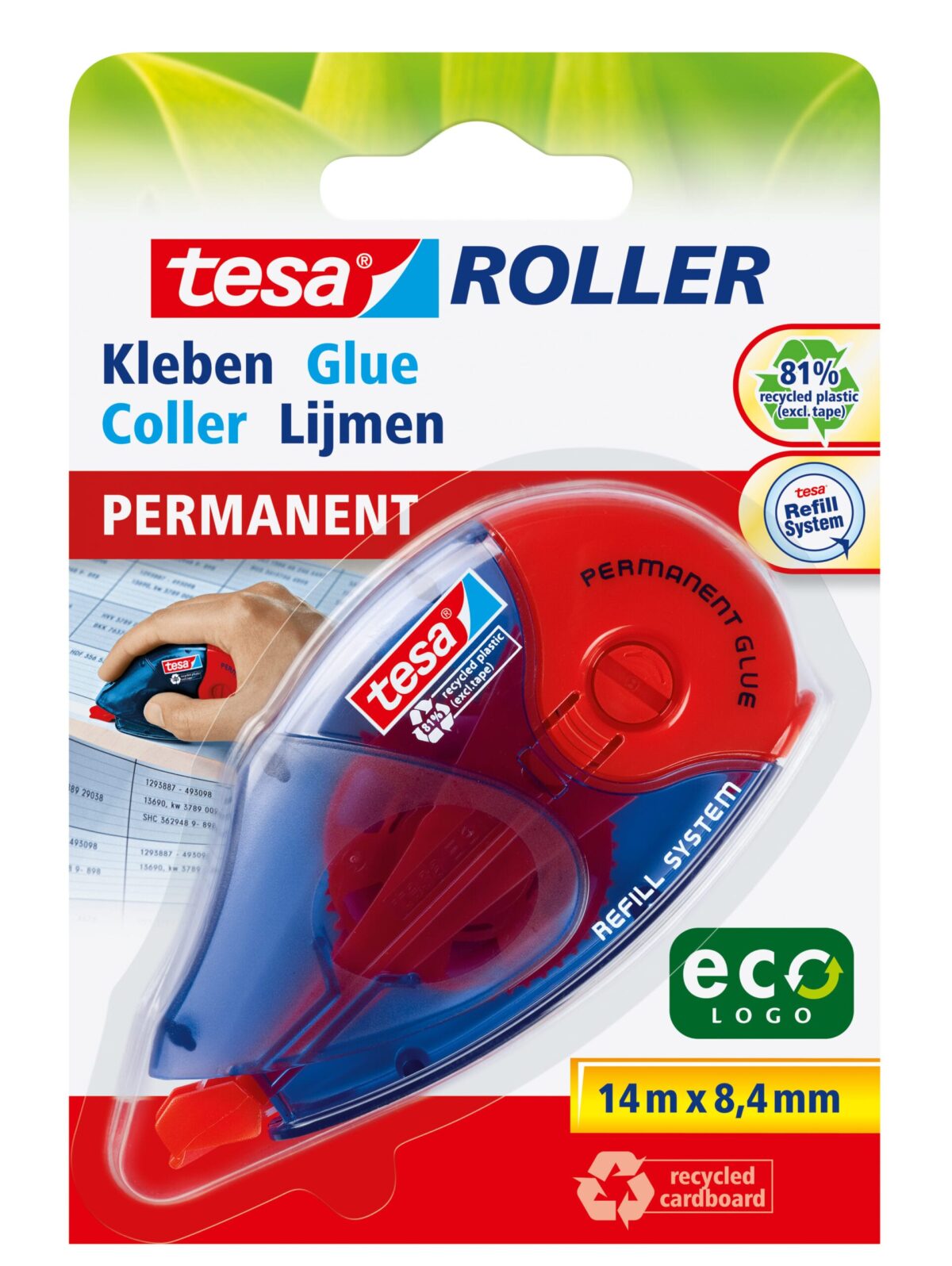 TESA Kleberoller Eco Logo 591510000 8,4mmx14m permanent – Hochwertig & günstig bei ShopDeca