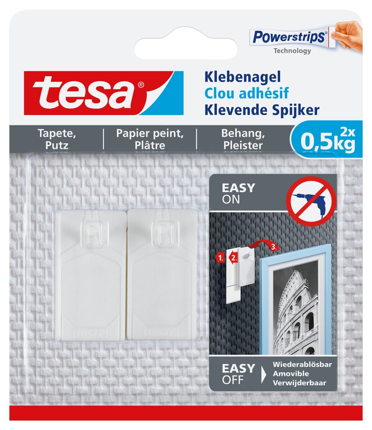 TESA Klebenagel 2x0,5 kg 777720000 Tapete & Putz – Hochwertig & günstig bei ShopDeca