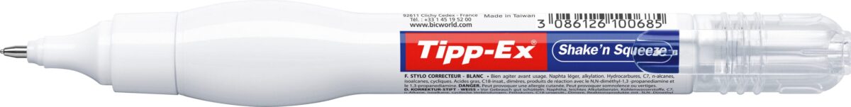 TIPP-EX Shake'n Squeeze 8ml 8024203 Korrekturstift, deckend weiss – Hochwertig & günstig bei ShopDeca