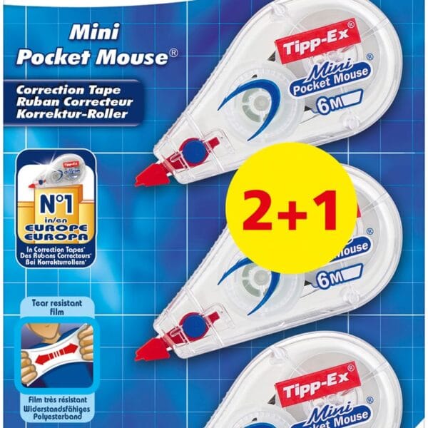 TIPP-EX Mini Pocket Mouse 8983742 2+1
