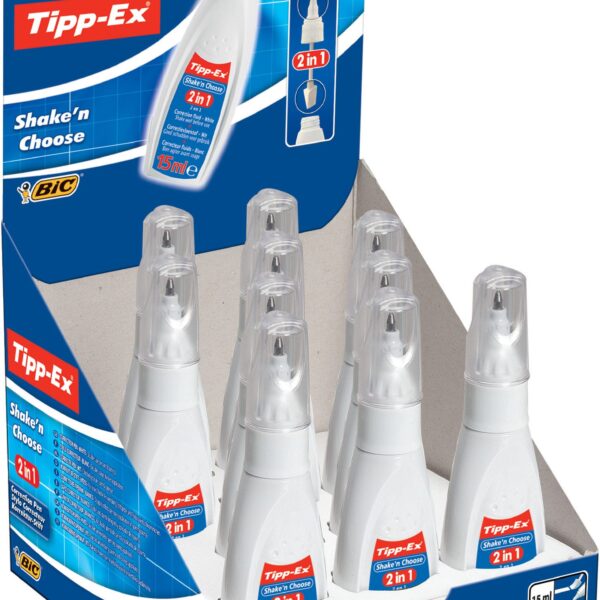 TIPP-EX Shake'n Choose 15ml 9017311 weiss, 10 Stück