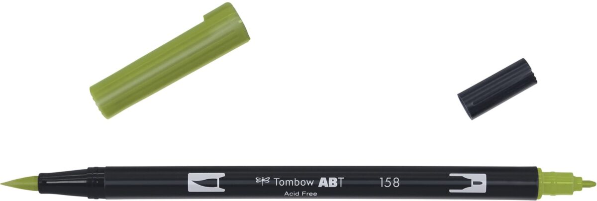 TOMBOW Dual Brush Pen ABT 158 dunkelolive – Hochwertig & günstig bei ShopDeca