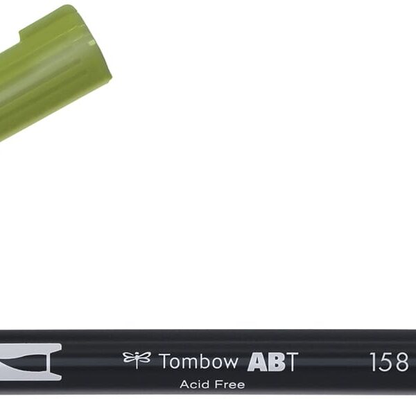 TOMBOW Dual Brush Pen ABT 158 dunkelolive