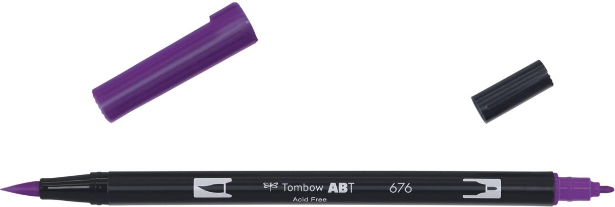 TOMBOW Dual Brush Pen ABT 676 royal purple – Hochwertig & günstig bei ShopDeca