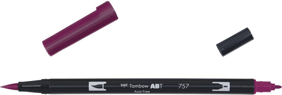 TOMBOW Dual Brush Pen ABT 757 weinrot – Hochwertig & günstig bei ShopDeca
