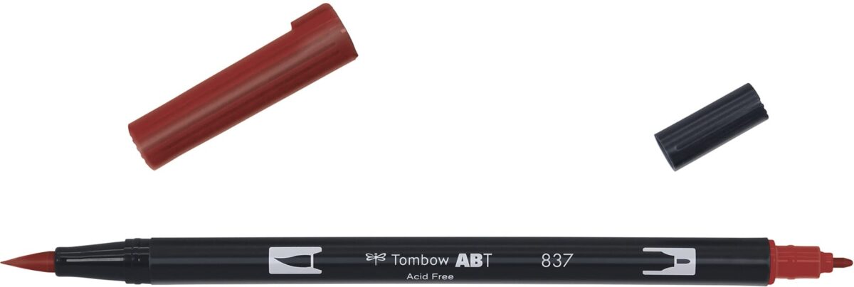 TOMBOW Dual Brush Pen ABT 837 wine red – Hochwertig & günstig bei ShopDeca