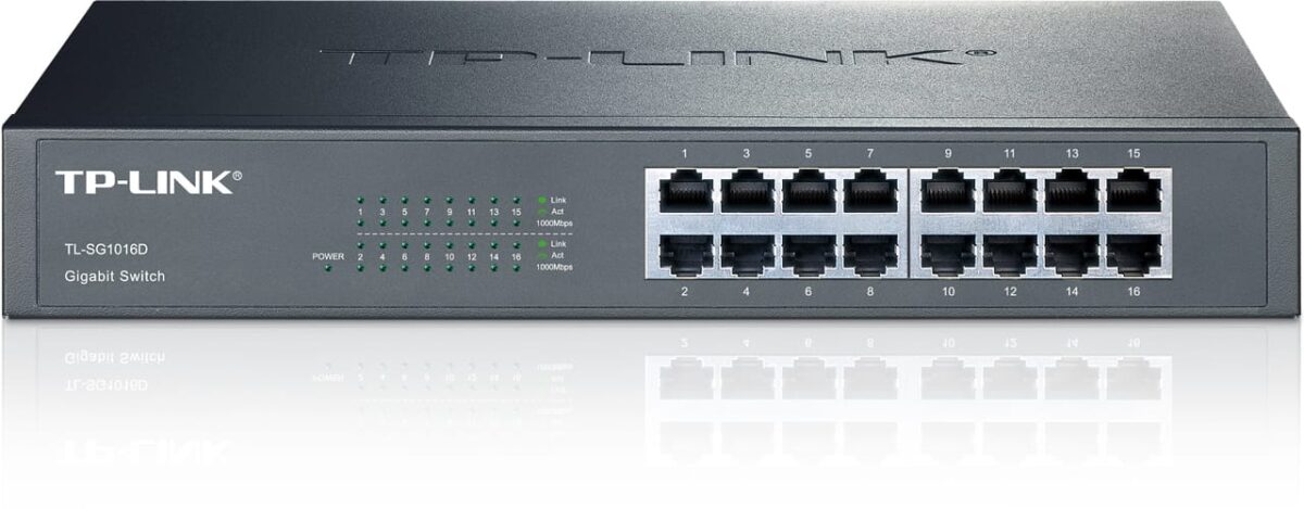 TP-LINK 16-Port-Gigabit-Switch TLSG1016D 10/100/1000 Mbit/s – Hochwertig & günstig bei ShopDeca