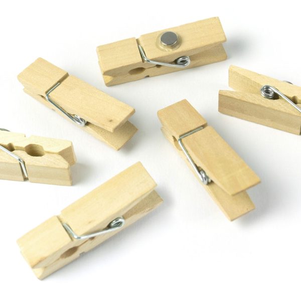 TRENDFORM Magnete WOODY KLIP TF2930 6er Set, naturholz