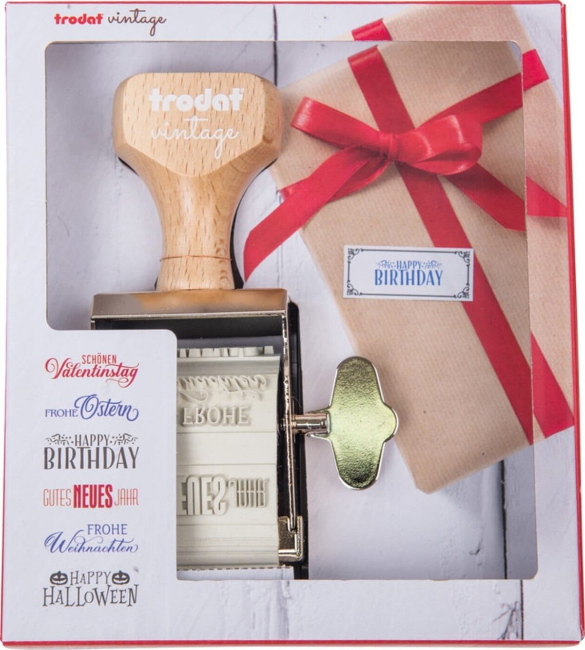 TRODAT Vintage Stempel 158077 Besondere Anlässe, 3-farbig – Hochwertig & günstig bei ShopDeca