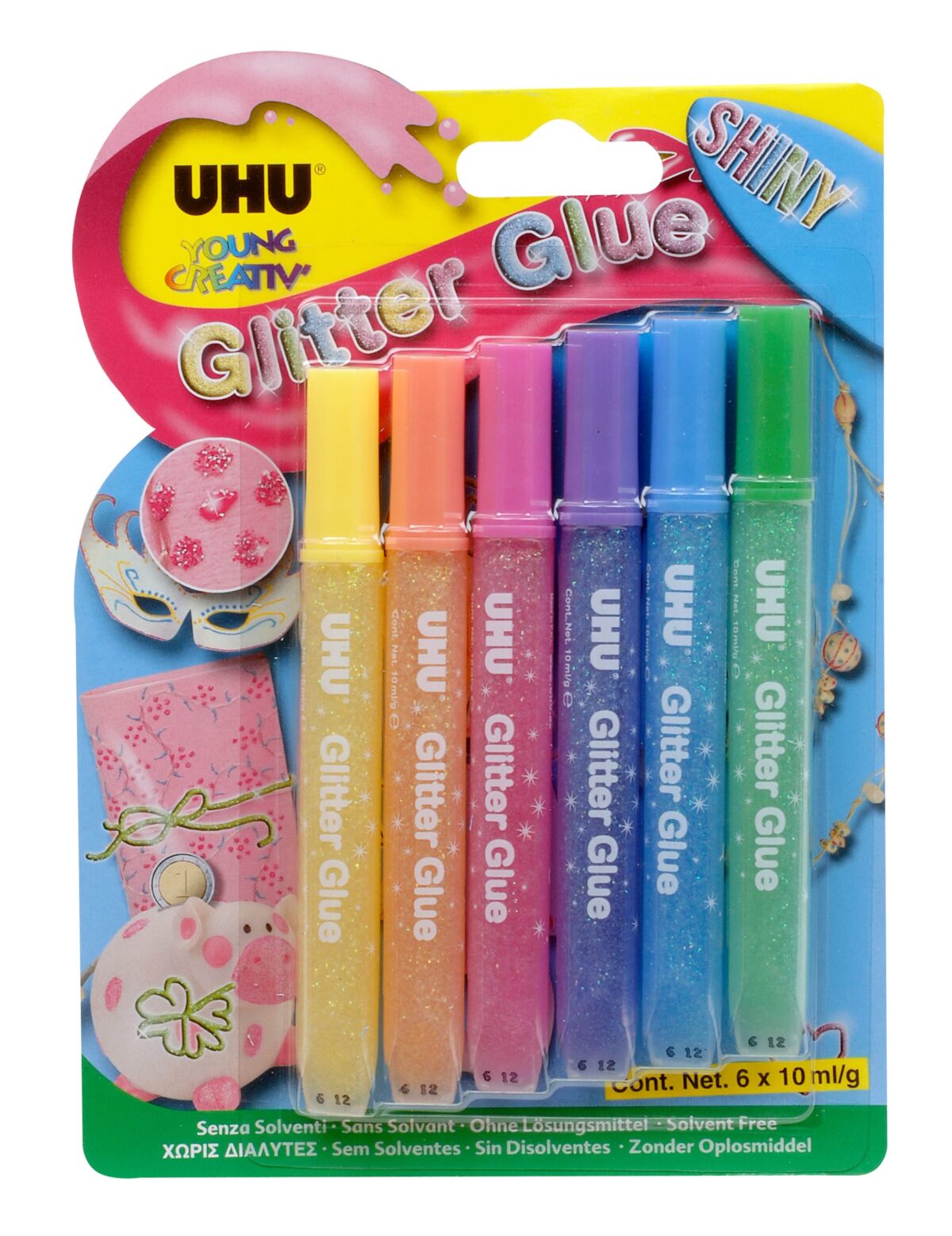 UHU Glitter Glue Shiny 39110 6 Stück – Hochwertig & günstig bei ShopDeca