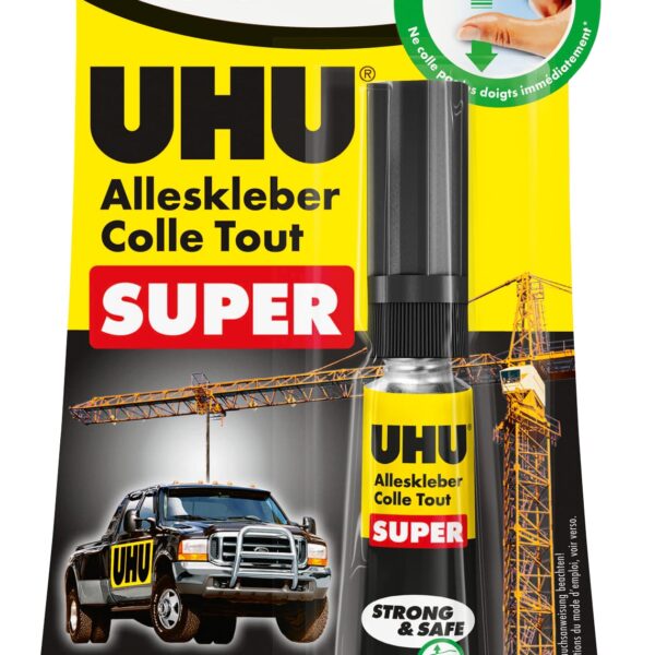 UHU Alleskleber Super Strong+Safe 46960 transparent, geruchlos 7g