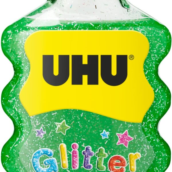 UHU Glitter Glue Maxi 510569 grün, 185g
