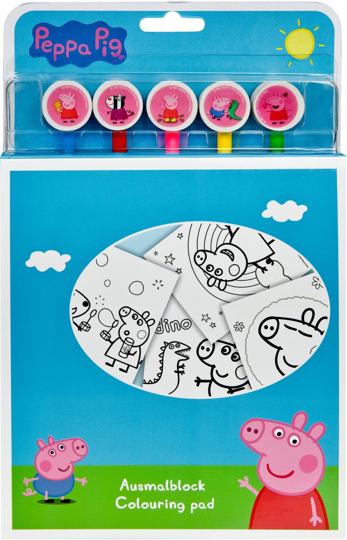 UNDERCOVER Ausmalblock m. 5 Buntstiften PIGP1300 Peppa Pig – Hochwertig & günstig bei ShopDeca