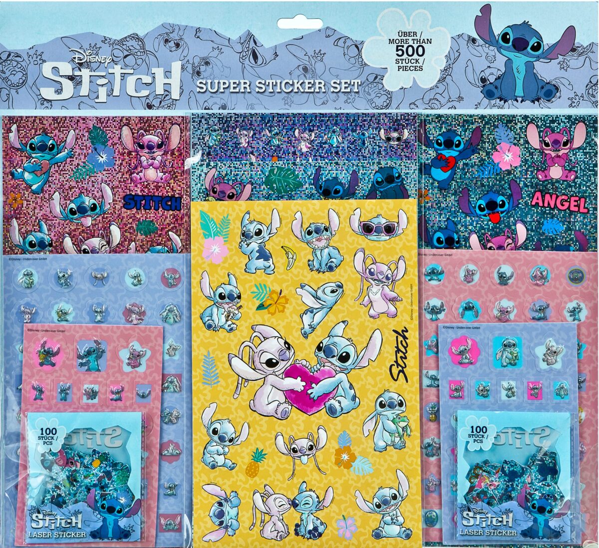 UNDERCOVER Sticker-Set Stitch STLI0034 assortiert – Hochwertig & günstig bei ShopDeca