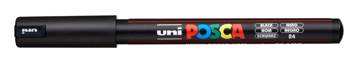 UNI-BALL Posca Fineliner 0,7mm PC-1MR BLACK schwarz – Hochwertig & günstig bei ShopDeca