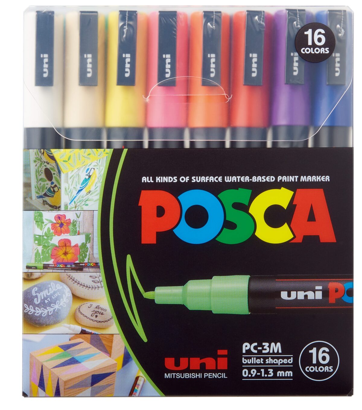 UNI-BALL Marker Posca 0.9-1.3mm PC-3M 16C 16 Farben ass. – Hochwertig & günstig bei ShopDeca