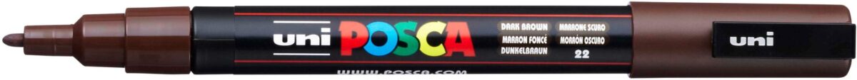 UNI-BALL Posca Marker 0.9-1.3mm PC-3M Dark brown dunkelbraun – Hochwertig & günstig bei ShopDeca