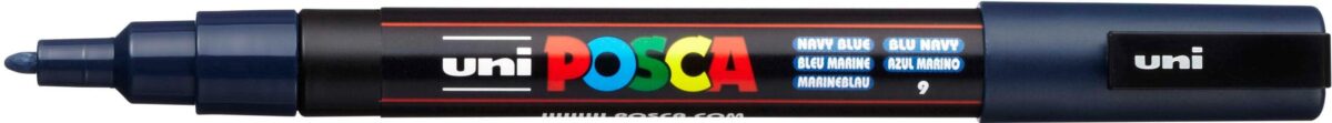UNI-BALL Posca Marker 0.9-1.3mm PC-3M Navy Blue marineblau – Hochwertig & günstig bei ShopDeca