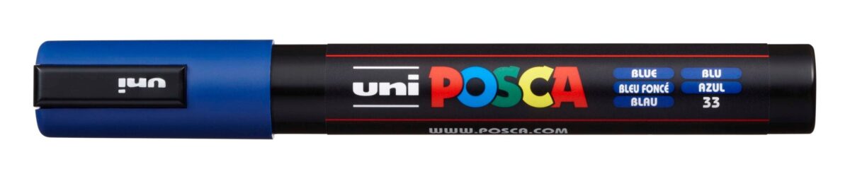 UNI-BALL Posca Marker 1,8-2,5mm PC-5M BLUE blau, Rundspitze – Hochwertig & günstig bei ShopDeca