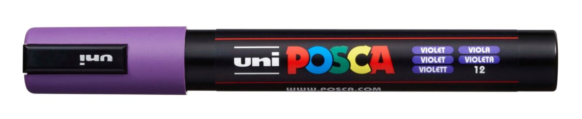 UNI-BALL Posca Marker 1,8-2,5mm PC-5M VIOLET violett, Rundspitze – Hochwertig & günstig bei ShopDeca