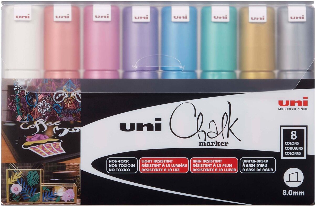 UNI-BALL Chalk Marker 8mm PWE-8K METALLIC 8C 8 Stück ass. – Hochwertig & günstig bei ShopDeca