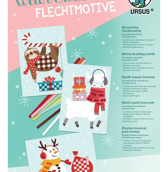 URSUS Flechtmotive Winterlich 28240099F 300g 12 Bogen