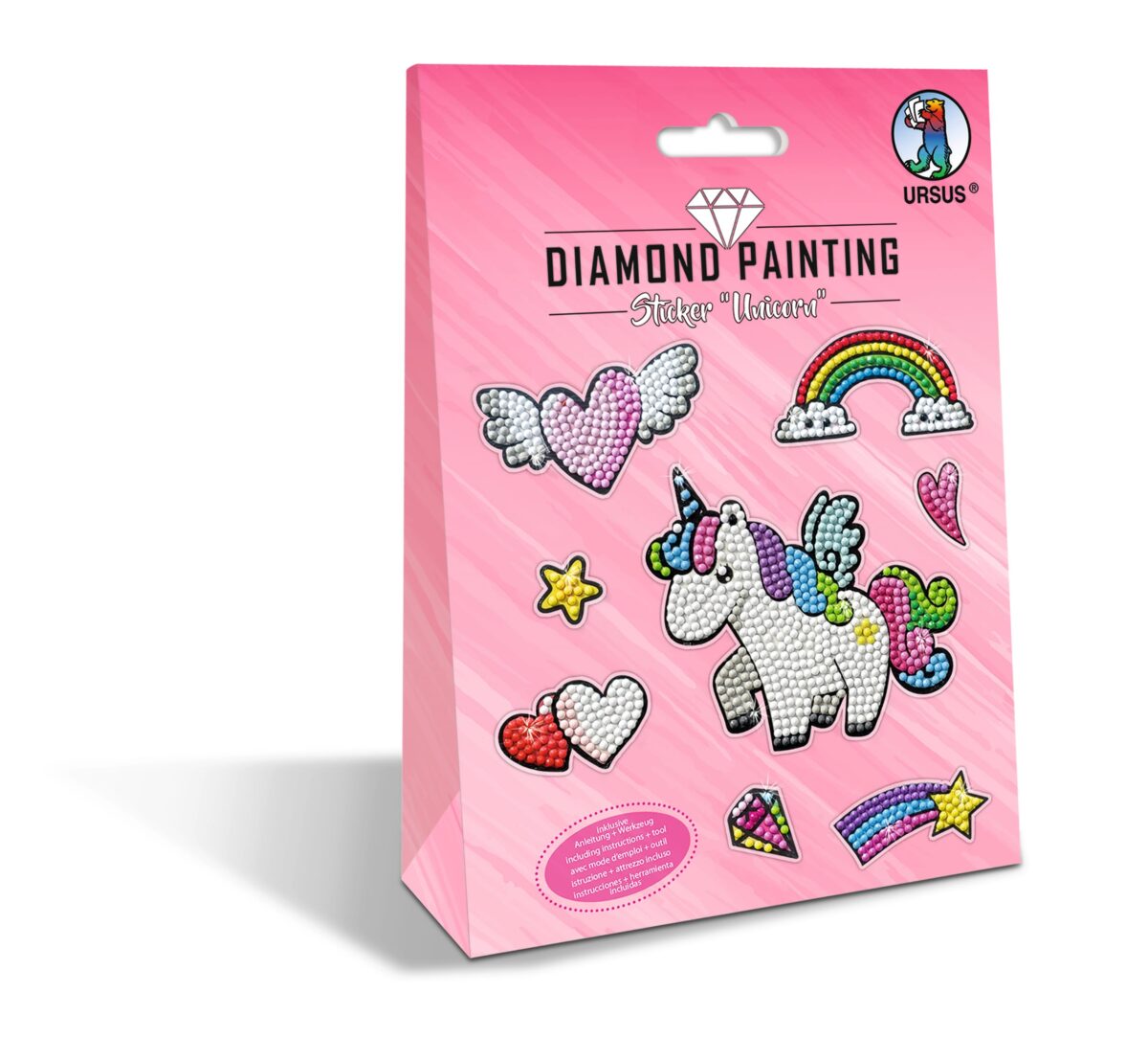 URSUS Diamond Sticker Unicorn 43500001 10x15cm 2 Bogen – Hochwertig & günstig bei ShopDeca