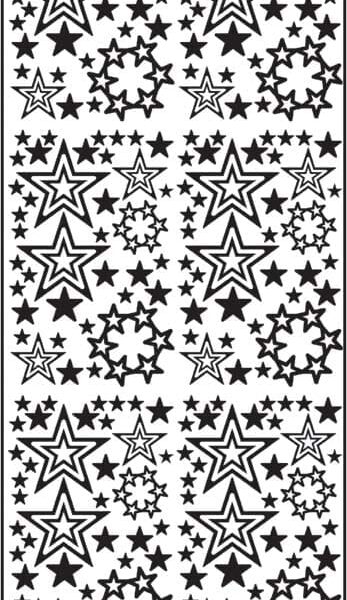 URSUS Kreativ Sticker 59100065 Sterne gold
