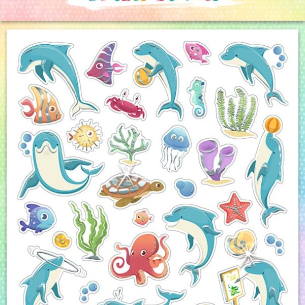 URSUS Glitzer-Sticker FUN Mot. 03 59540003F 136 Sticker