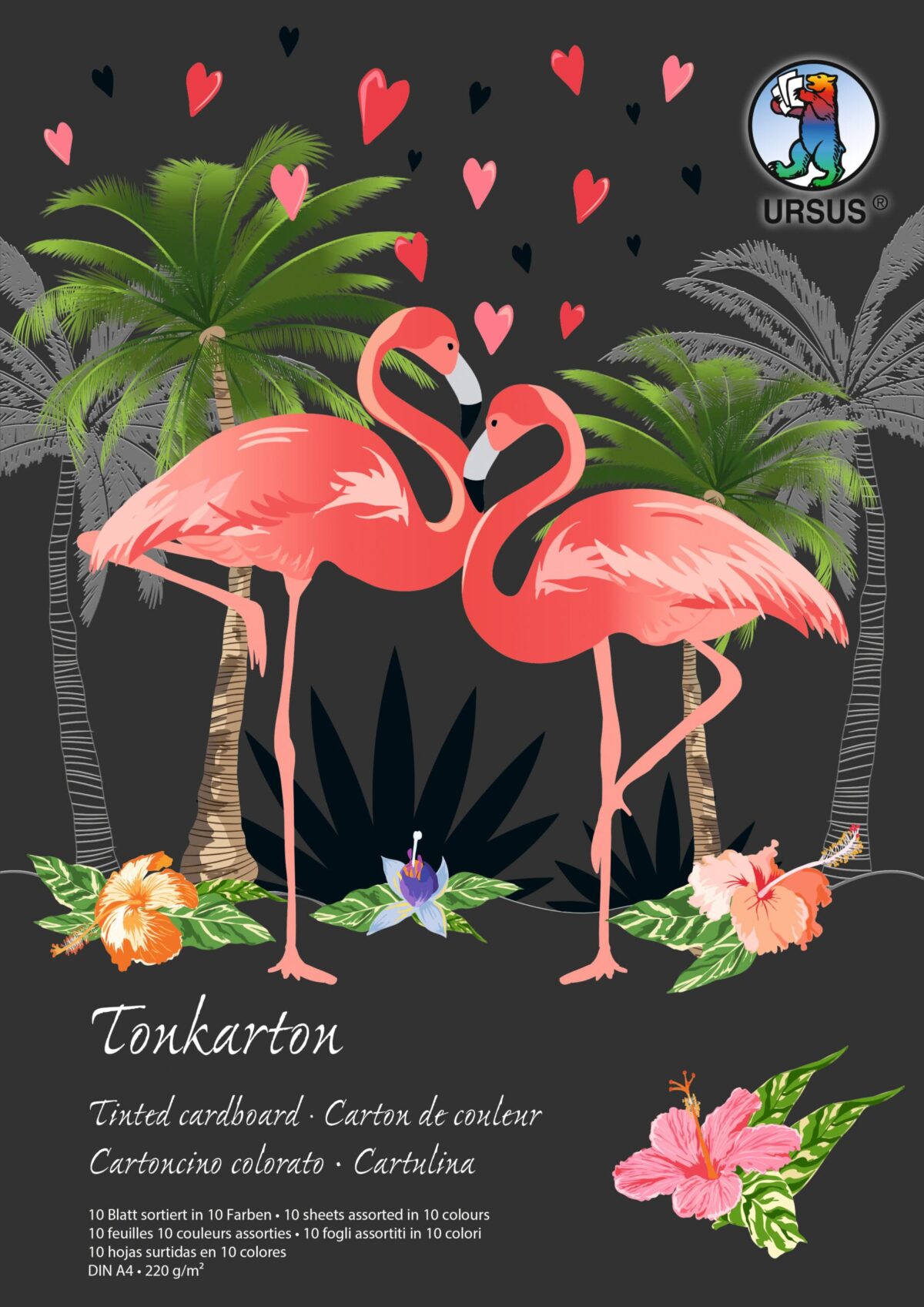 URSUS Tonkarton-Block A4 6684699SE 220g, 10 Farben 10 Blatt – Hochwertig & günstig bei ShopDeca