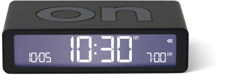 LEXON Wecker Flip Classic LR157N0 schwarz