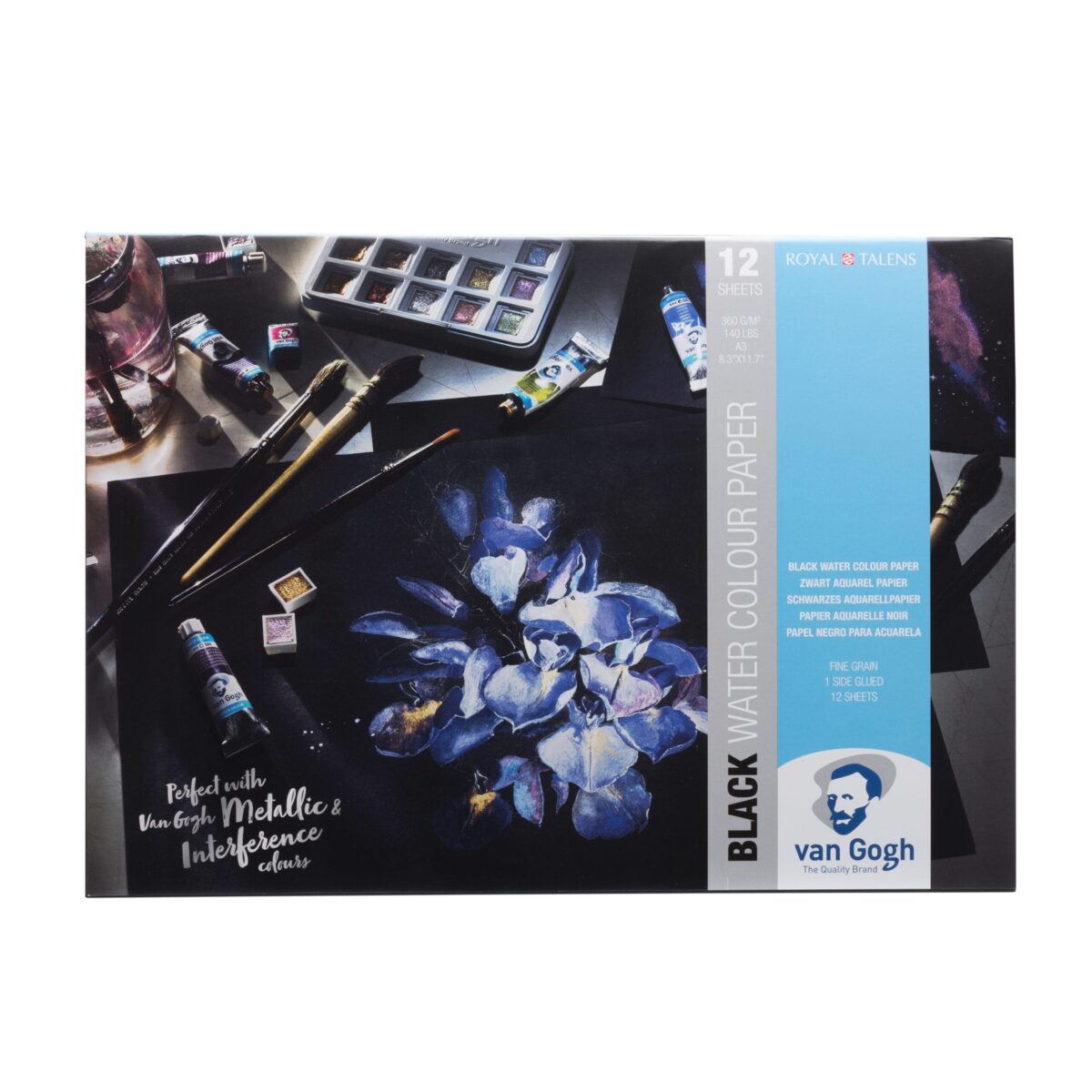 VAN GOGH Aquarellpapier A3 94170001 schwarz, 360g 12 Blatt – Hochwertig & günstig bei ShopDeca