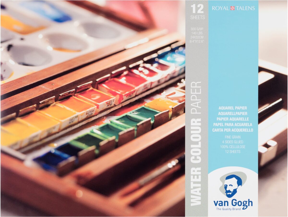VAN GOGH Aquarell Papier 24x32cm 94173224 FSC-MIX 12 Blatt – Hochwertig & günstig bei ShopDeca