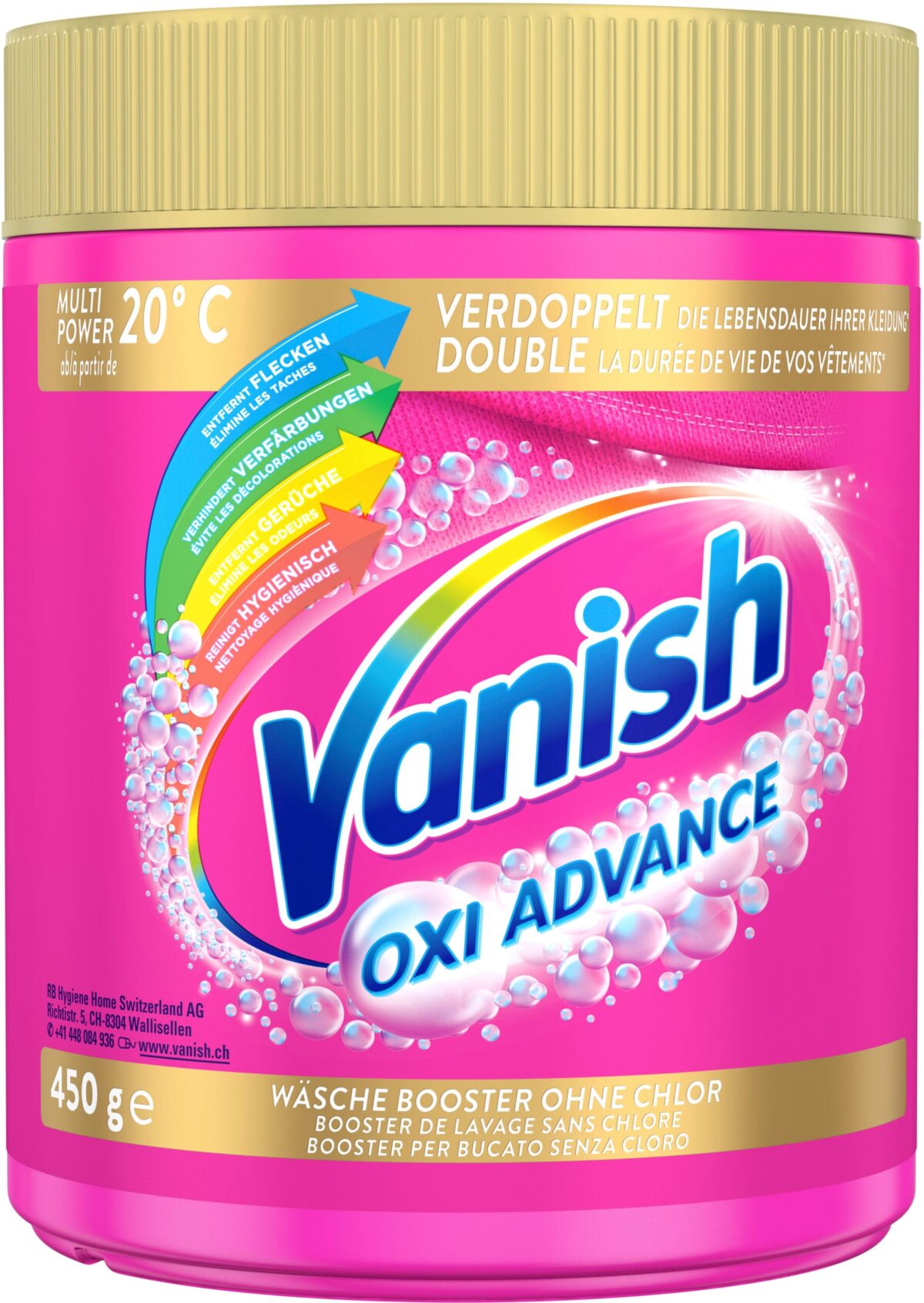 VANISH Pulverwaschmittel 0.45kg 3164849 Gold Advance Pink – Hochwertig & günstig bei ShopDeca