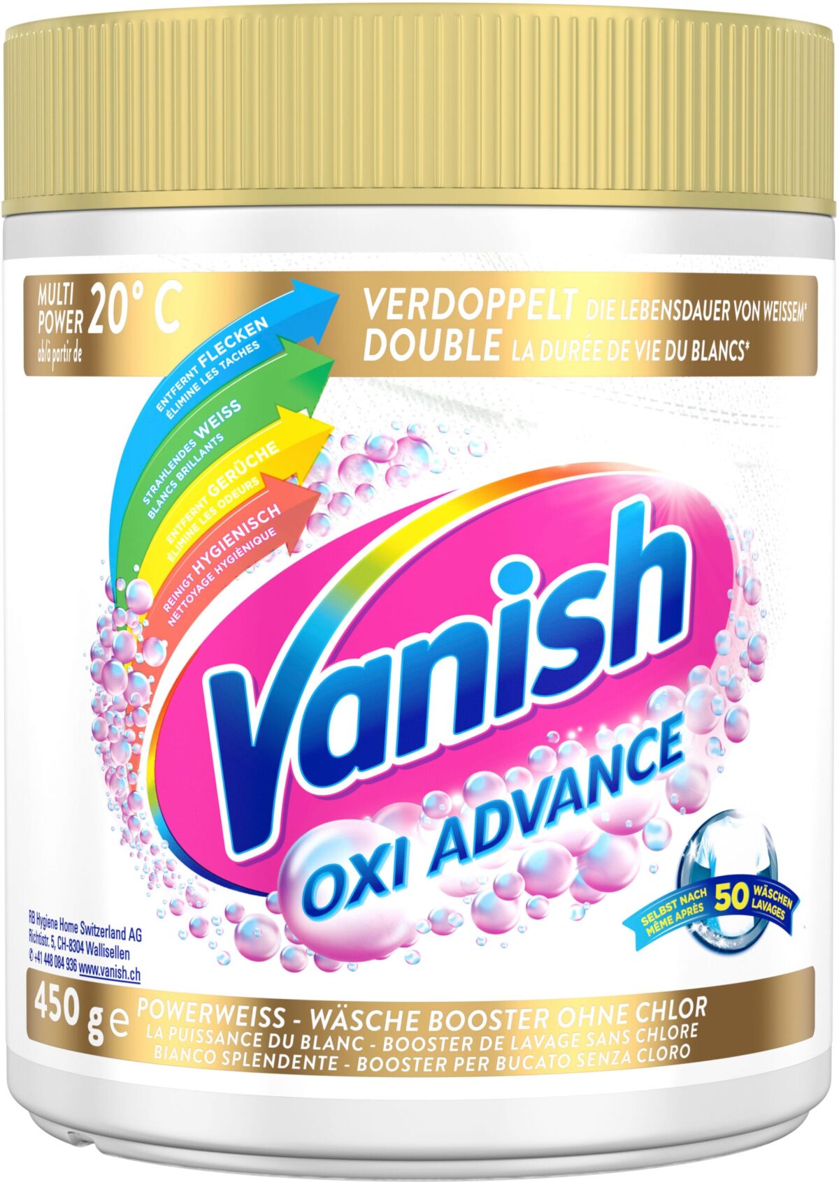 VANISH Pulverwaschmittel 0.45kg 3164852 Gold Advance Weiss – Hochwertig & günstig bei ShopDeca