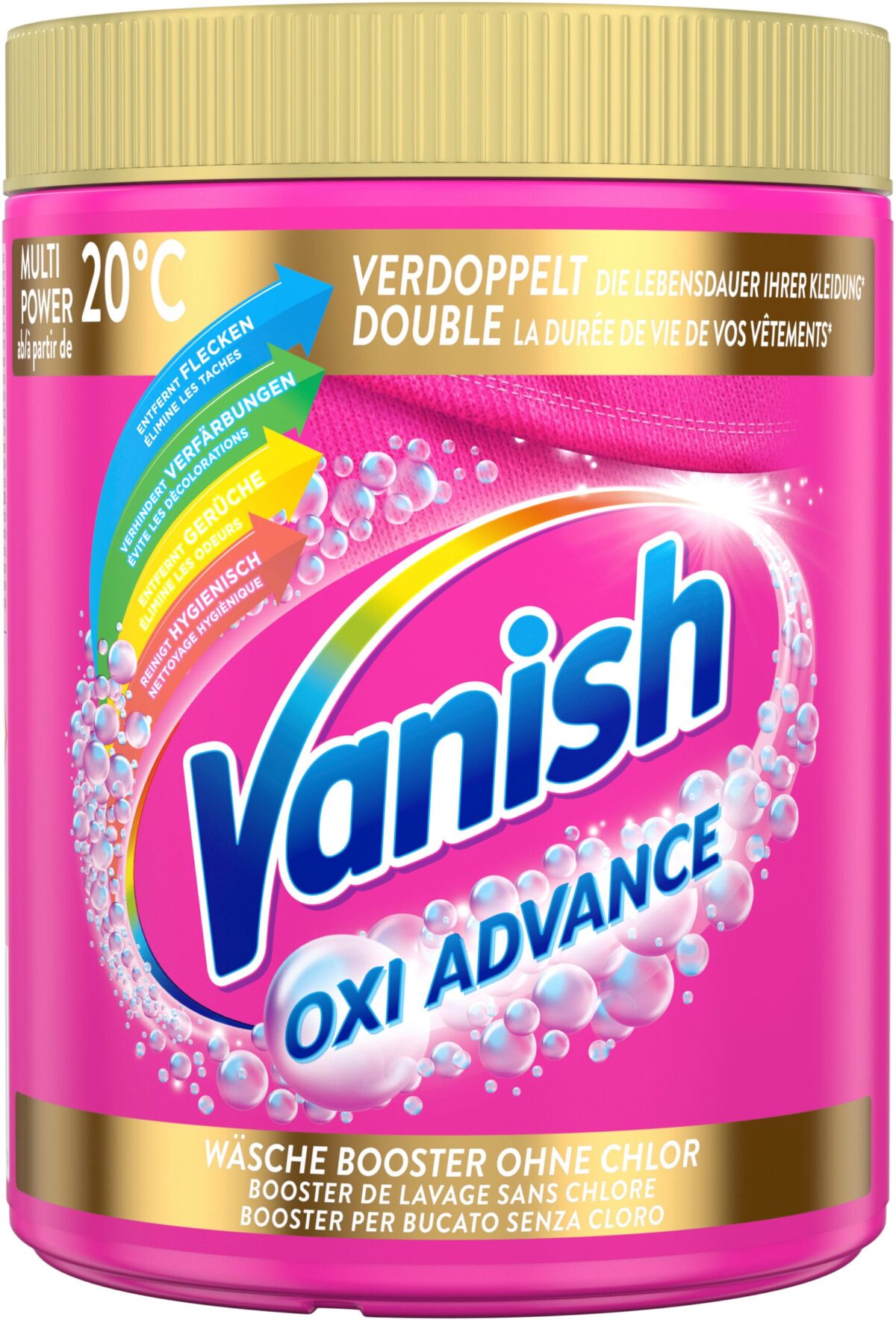 VANISH Gold Oxi Advance Pulver 900g 3280746 pink – Hochwertig & günstig bei ShopDeca
