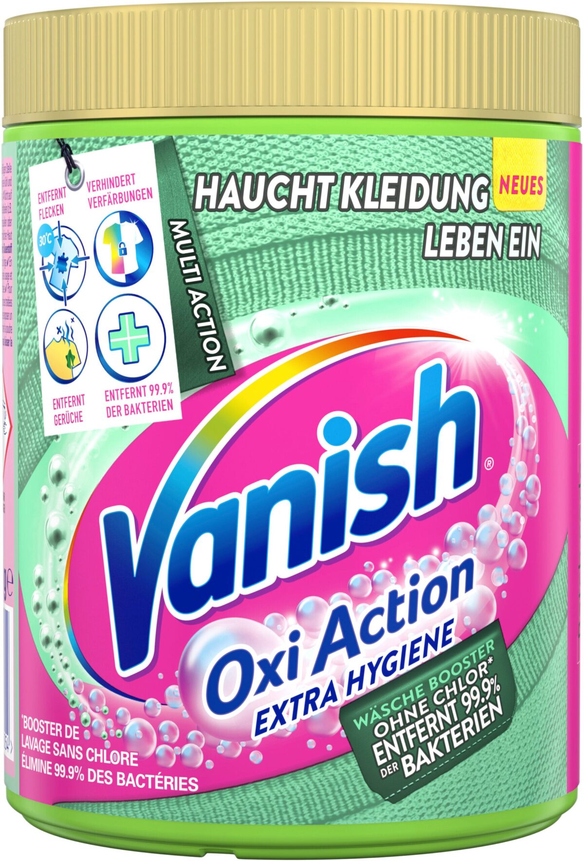 VANISH Oxi Action Pulver 1kg 3282154 Extra Hygiene – Hochwertig & günstig bei ShopDeca