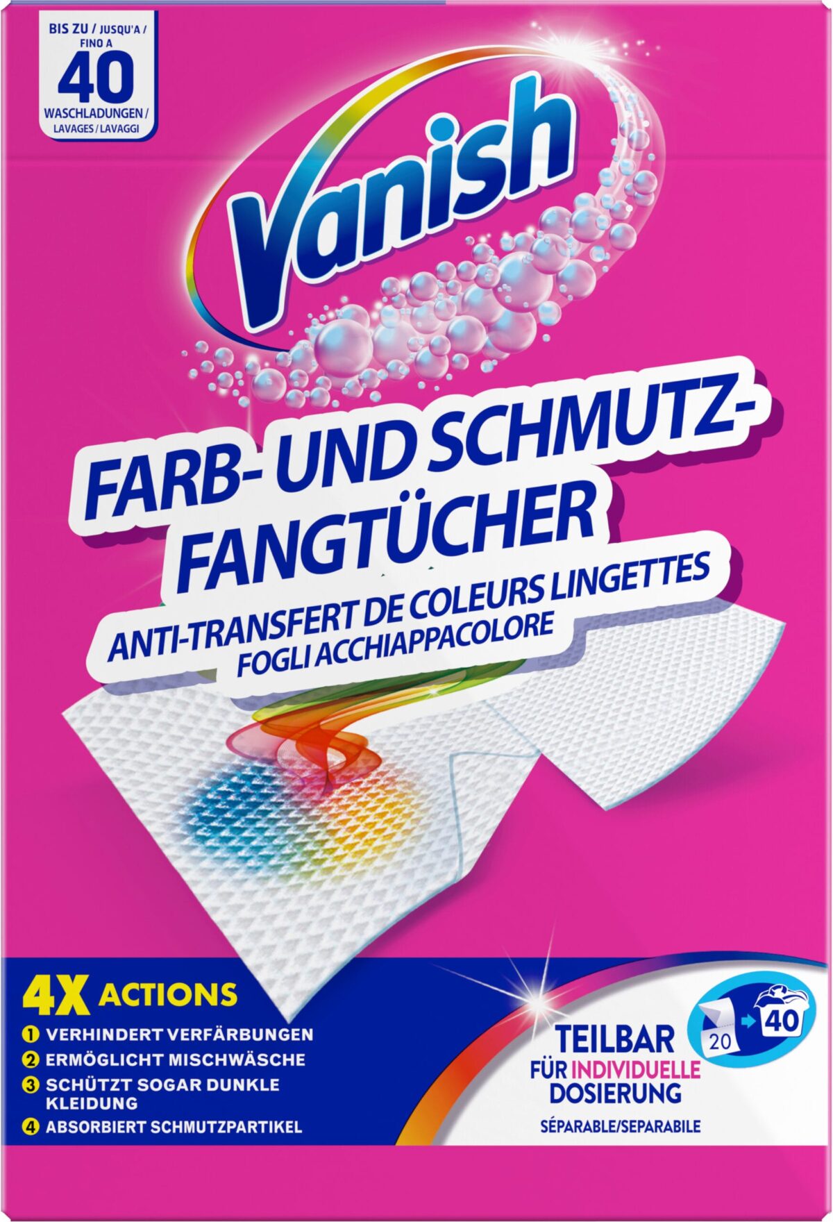 VANISH Farb- & Schmutzfangtücher 8146285 20 Stück – Hochwertig & günstig bei ShopDeca