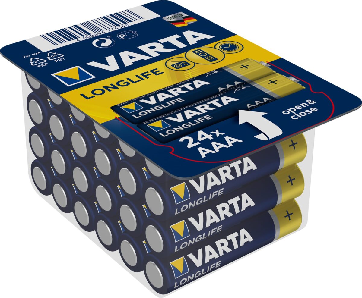 VARTA Longlife 4103301124 AAA/LR03, 24 Stück – Hochwertig & günstig bei ShopDeca