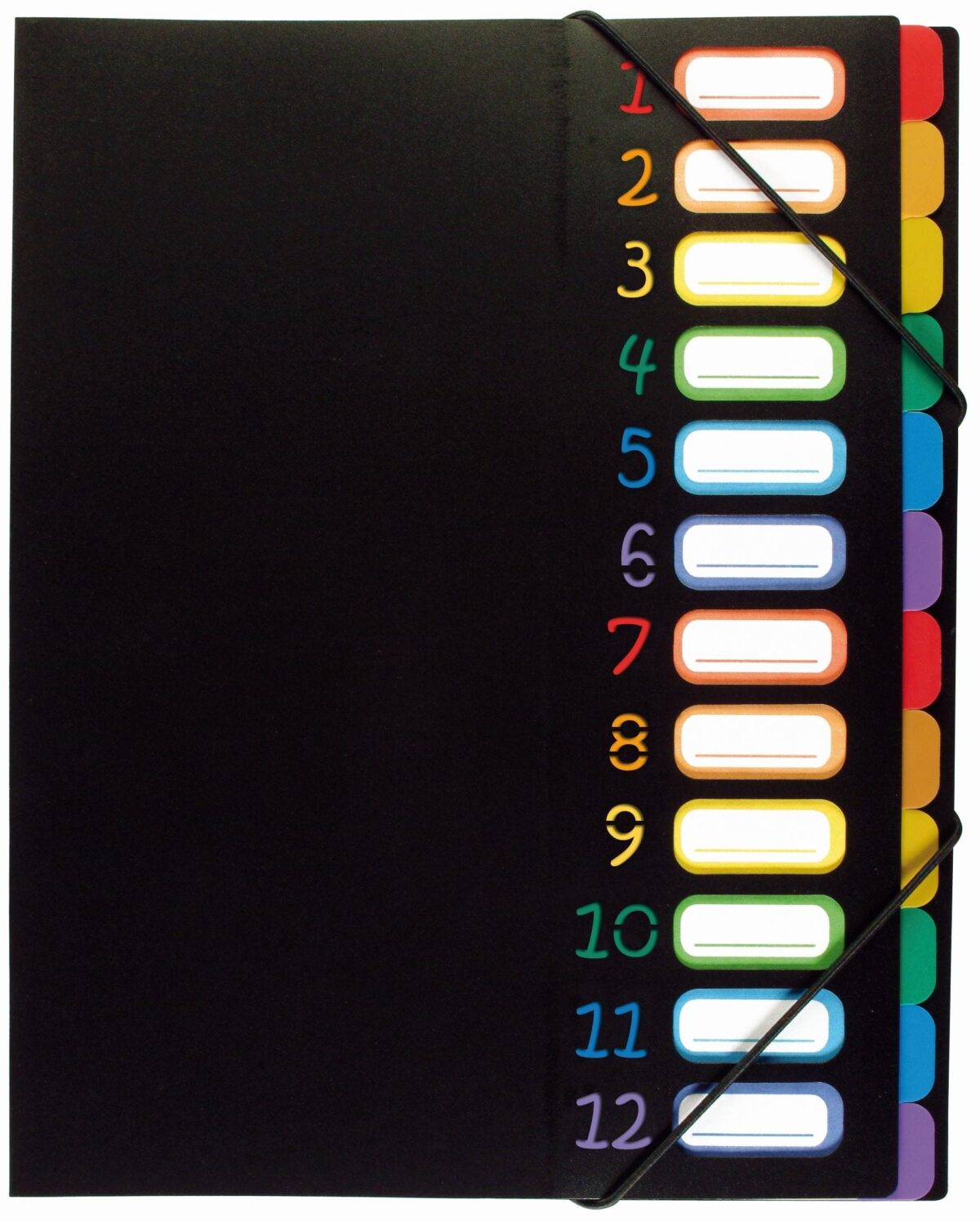 VIQUEL Pultmappe 118967 A4 1-12 schwarz/bunt – Hochwertig & günstig bei ShopDeca